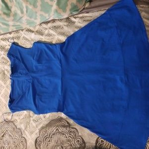Blue cocktail dress